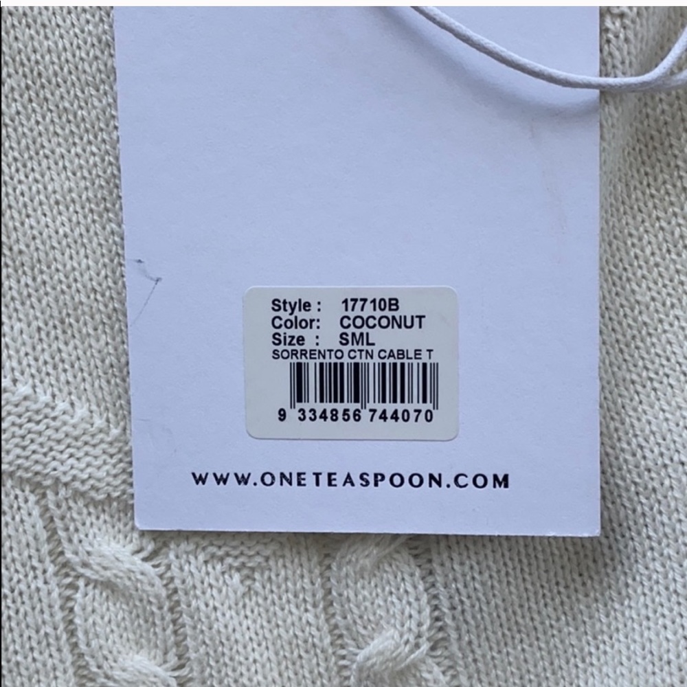 RARE! NWT One teaspoon sweater tank size small - Picture 3 of 8